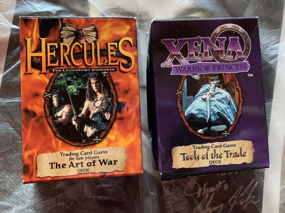 Y2K Vintage 90's Retro Hercules and Xena Game cards